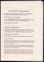 1981 MALÉV képes ismertetők, tájékoztatók, 3 db nyomtatvány