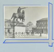 25 db művészi fotó az 1930-as évekből: Róma, Velence, portrék. Kartonon, feliratozva a hátoldalán. F...