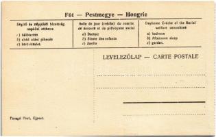 Fót, Segítő és népjóléti bizottság napközi otthona, hálóterem, belső, ebéd utáni pihenés, kert részl...