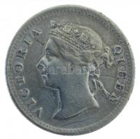Hongkong 1901. 5c Ag "Viktória" T:2 
Hong Kong 1901. 5 Cents Ag "Victoria" C:XF...