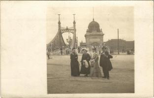 Budapest, Ferenc József híd budai hídfő. photo