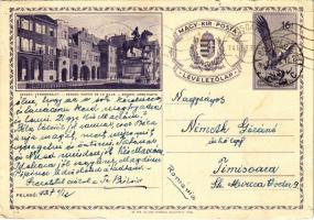 1937 Szeged, Város részlet. Magy. Kir. Posta Levelezőlap (EB)