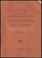 1938 A Budapesti VIII. kerületi Zrínyi Miklós reálgimnázium értesítője 1932-33 tanévről.