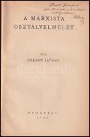 Dékány István: A marxista osztályelmélet. DEDIKÁLT! Bp., 1928. Kiadói papírkötés, ragasztott gerinc,...