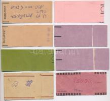 8db vegyes pengő, forint bankjegy kötegelő, közte egy német, jó állapotban