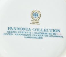 Hollóházi Pannónia collection porcelán teáskanna. Kézzel festett, jelzett, hibátlan. 22 cm
