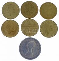 Olaszország 1960R 500L Ag "Kolumbusz hajói" + 1989-1997. 200L Al-Br (6xklf) forgalmi emlék...