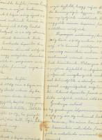 Receptfüzet, néhány kézzel írt recepttel