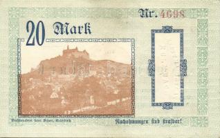 Német Birodalom/Weimari Köztársaság/Kulmbach 1918. 20M (2x) T:I-