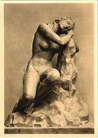 Barbara von Kalckreuth - Träumerei / Erotic nude lady sculpture. Sculptures of the Third Reich. München, Haus der Deutschen Kunst. Photo-Hoffmann