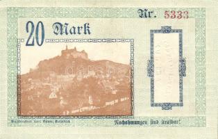 Német Birodalom/Weimari Köztársaság/Kulmbach 1918. 20M (3x) T:II,II-