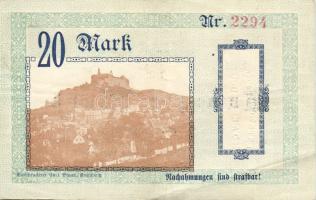 Német Birodalom/Weimari Köztársaság/Kulmbach 1918. 20M (3x) T:II,II-