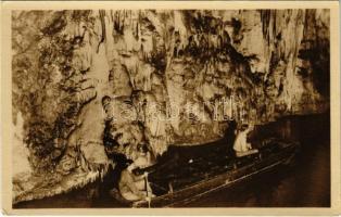 Kecső, Kecovo; Jaskyna Domica, Po rieke Styxu / Domica barlang, Styx földalatti patak / karst cave, underground river "Styx" (EK)