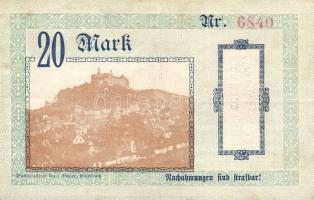 Német Birodalom/Weimari Köztársaság/Kulmbach 1918. 20M (3x) T:II,II-