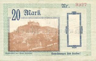 Német Birodalom/Weimari Köztársaság/Kulmbach 1918. 20M (3x) T:II,II-