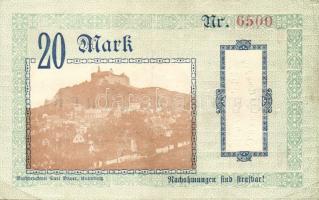 Német Birodalom/Weimari Köztársaság/Kulmbach 1918. 20M (3x) T:II,II-