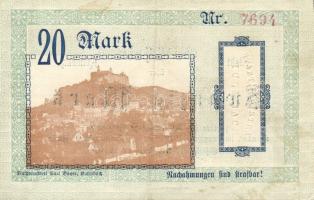 Német Birodalom/Weimari Köztársaság/Kulmbach 1918. 20M (3x) T:II,II-