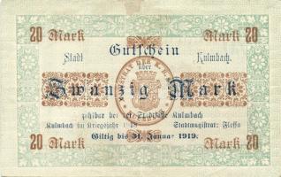 Német Birodalom/Weimari Köztársaság/Kulmbach 1918. 20M (3x) T:II,II-