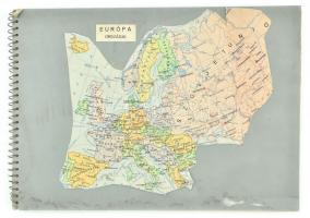 Európa országai - beragasztott képeslapokból összeállított gyűjteményes album