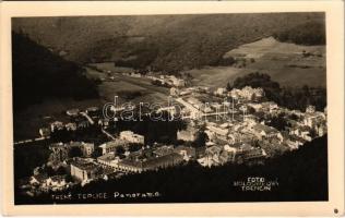 1936 Trencsénteplic-fürdő, Kúpele Trencianske Teplice; látkép / Panorama / general view. Holoubková (Trencín) photo
