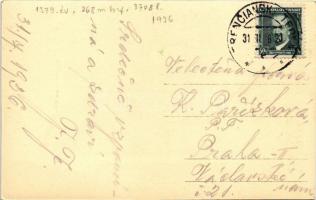 1936 Trencsénteplic-fürdő, Kúpele Trencianske Teplice; látkép / Panorama / general view. Holoubková ...