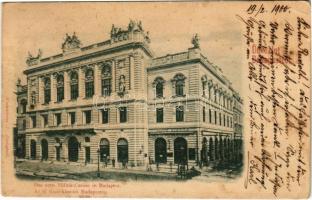 1900 Budapest V. Belváros, az új Tiszti kaszinó, Café Klotild kávéház. Weinwurm A. kiadása (Rb)