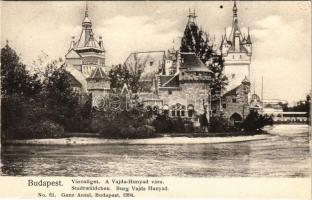 1898 (Vorläufer) Budapest XIV. Városliget, Vajdahunyad vára. Ganz Antal No. 61.