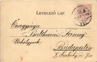 Budapest XIV. Városliget, Kereskedelmi Múzeum, nagy szökőkút. Károlyi György kiadása (EB)