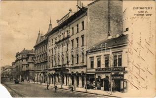 1907 Budapest IX. Üllői út, Heinrich udvar, Salgó Sándor fényképészete, műterem, Heinrich és fia üzlete, cukrászda (b)