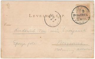 1899 Budapest anno. A budai királyi vár Mátyás idejében. Geittner és Rausch kiadása, Art Nouveau lit...