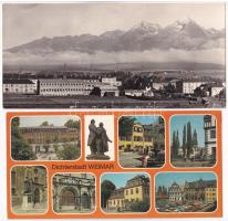 25 db MODERN nagy alakú külföldi város képeslap / 25 modern big-sized European town-view postcards