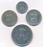 Venezuela 1946. 12 1/2c Cu-Ni + 1958. 12 1/2c Cu-Ni + 1965. 25c Cu-Ni + 1973. 5B Cu-Ni T:2,2-
Venez...