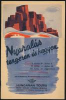 1937 Nyaralás tengeren és hegyen, Hungarian Tours Pesti Hírlap Utazási Irodája olaszországi nyaralóhelyeket bemutató prospektusa, 12 p., az utolsó lap sarkán kisebb hiánnyal