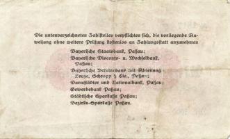 Német Birodalom/Weimari Köztársaság/Passau/Bezirksparkasse 1923.2.3. 1000M T:II/III