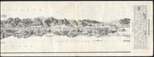 cca 1920-1930 Links und Rechts, Der Bahn in Österreich, Blatt 5, Amstetten-Bischofshofen. Herausgege...