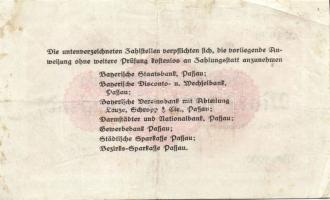 Német Birodalom/Weimari Köztársaság/Passau/Bezirksparkasse 1923.2.3. 1000M T:II/III