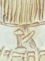 Kovács Éva (1938-2017): Gondolkodó lány, mázas kerámia, hibátlan, jelzett, m: 15cm