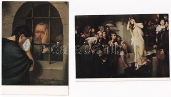 50 db MODERN megíratlan művész motívum képeslap / 50 modern unused art motive postcards