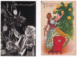 20 db MODERN karácsonyi üdvözlő motívum képeslap / 20 modern Christmas greeting motive postcards