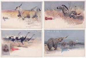 20 db főleg MODERN állatos motívum képeslap / 20 mostly modern animal motive postcards