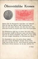 Österreichische Kronen / Osztrák korona pénzérme és bankjegy / Austrian Kronen banknote and coin. Böth Verlag Nr. 615. (EK)