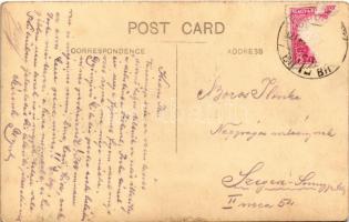 1927 Budapest, Étterem terasza vendégekkel. photo