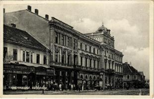 1933 Nagykanizsa, Városház, Fekete Sas gyógyszertár, Erdős József, Erdős Lajos, Magyar Divatcsarnok üzlete (Rb)