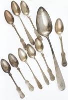 Ezüst (Ag) Vegyes kanalak, jelzettek, nettó: 290g