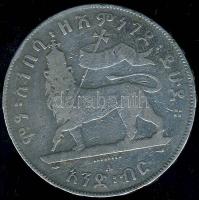 Ethiopia 1889. 1Birr Ag etióp és kínai ellenjegyekkel! T:3