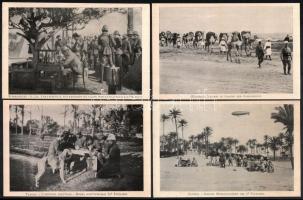 cca 1914-1918 15 db I. világháborús olasz katonai fotó (nagyrészt Líbiából), 16x10,5 cm
