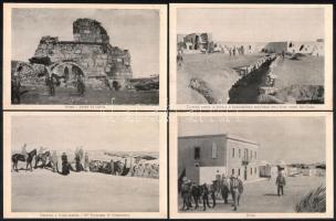 cca 1914-1918 15 db I. világháborús olasz katonai fotó (nagyrészt Líbiából), 16x10,5 cm