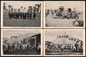 cca 1914-1918 15 db I. világháborús olasz katonai fotó (nagyrészt Líbiából), 16x10,5 cm