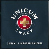 A Zwack Unicum története, képekkel illusztrált reklámkiadvány, 20 p.