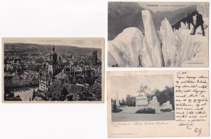 25 db RÉGI német és francia város képeslap / 25 pre-1945 German and French town-view postcards